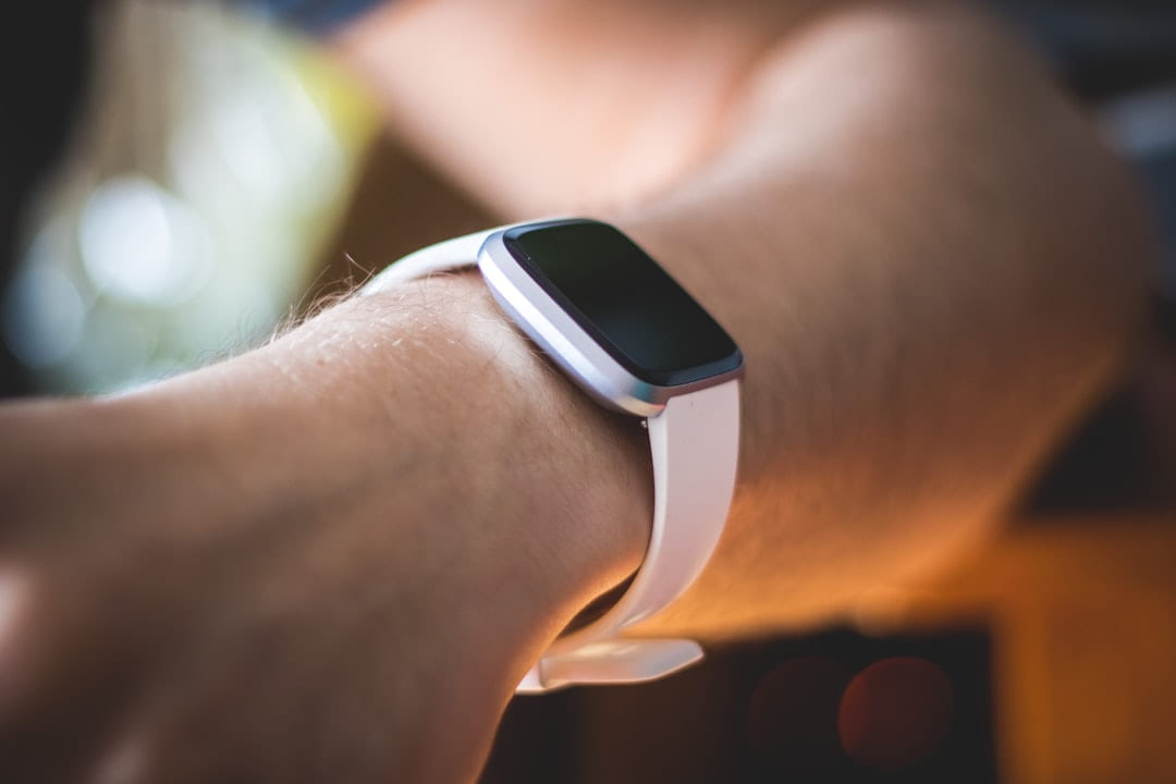 A smartwatch worn on a wrist